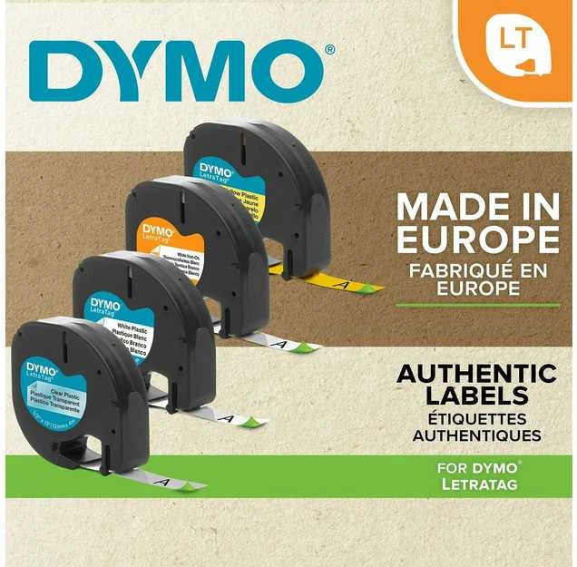 DYMO S0721650 etikečių juostelė Juoda ant mėlynos