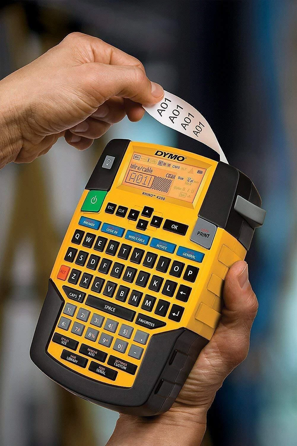 DYMO Rhino 4200 etikečių spausdintuvas Perkėlimas terminiu būdu Bevielis QWERTY
