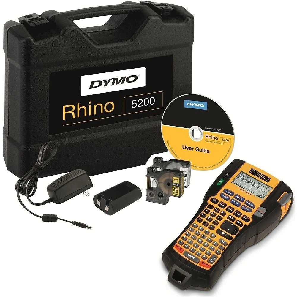DYMO RHINO 5200 Kit etikečių spausdintuvas Perkėlimas terminiu būdu 180 x 180 DPI ABC