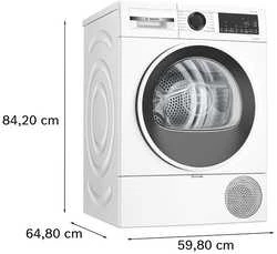 Bosch Džiovyklė su šilumos siurbliu 9kg | WQG2420WSN