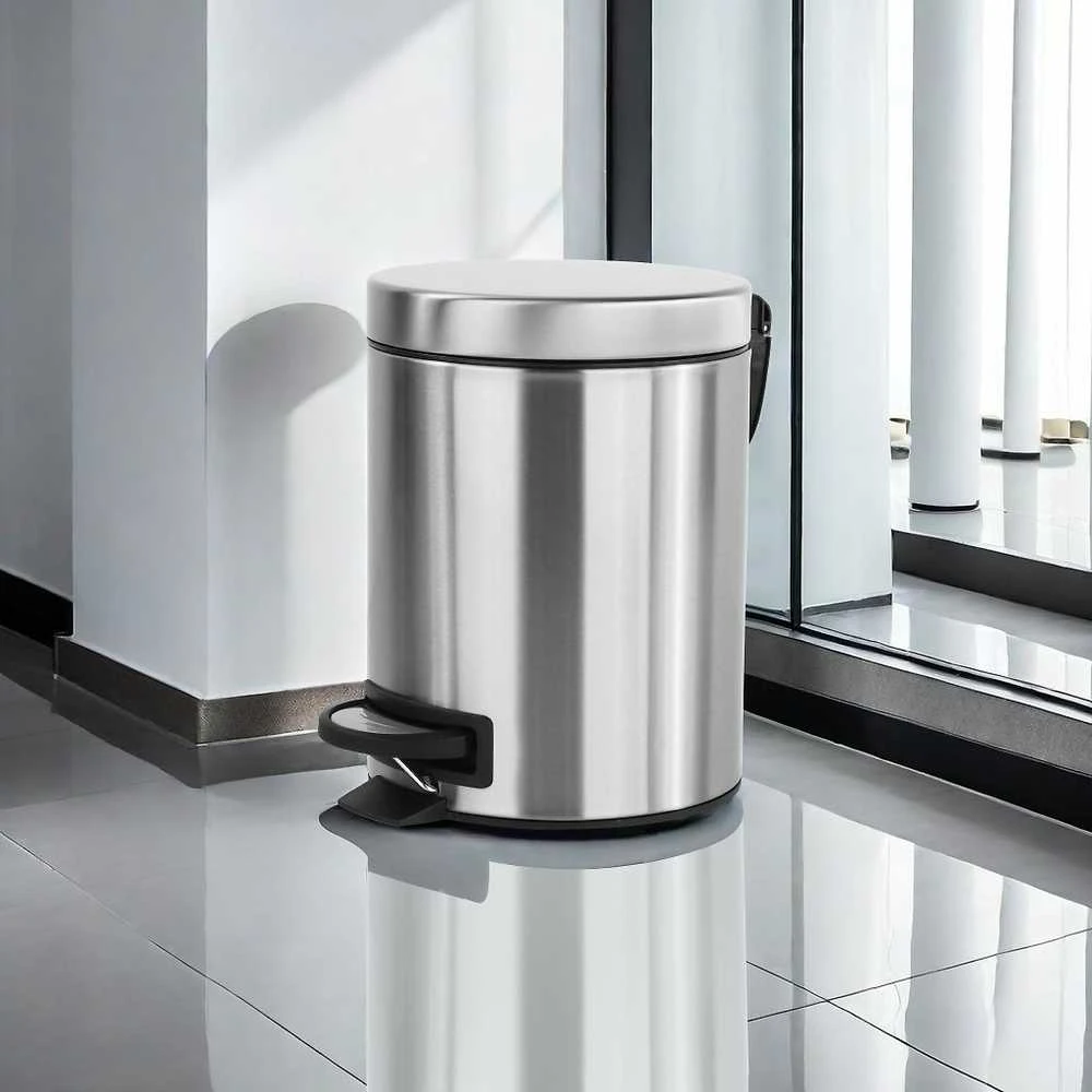 Šiukšliadėžė Enne Interior Convi Pedal, nerūdijančio plieno, 5L