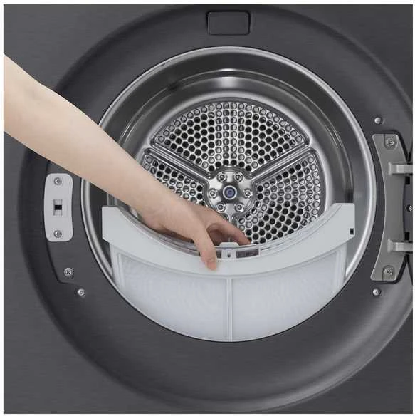 Džiovyklė LG RHX7010TBB kuivausrumpu, musta