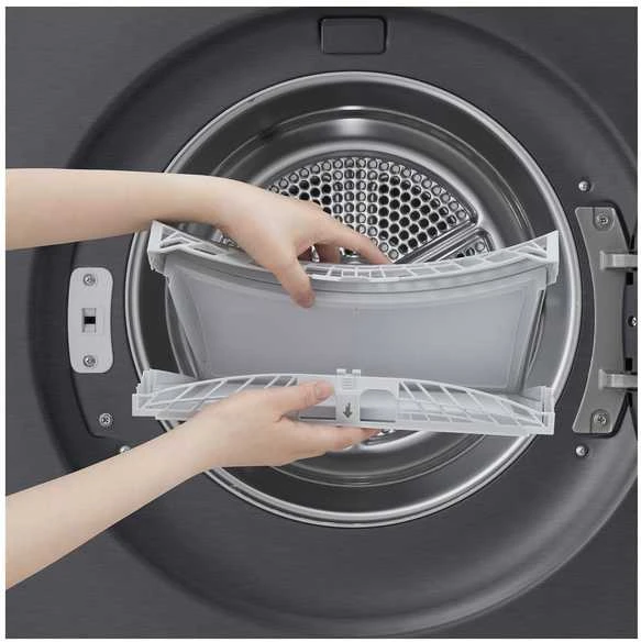 Džiovyklė LG RHX7010TBB kuivausrumpu, musta