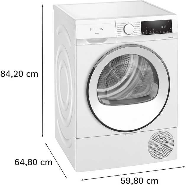 Džiovyklė Siemens WQ42G20LDN iQ500 lämpöpumppukuivausrumpu