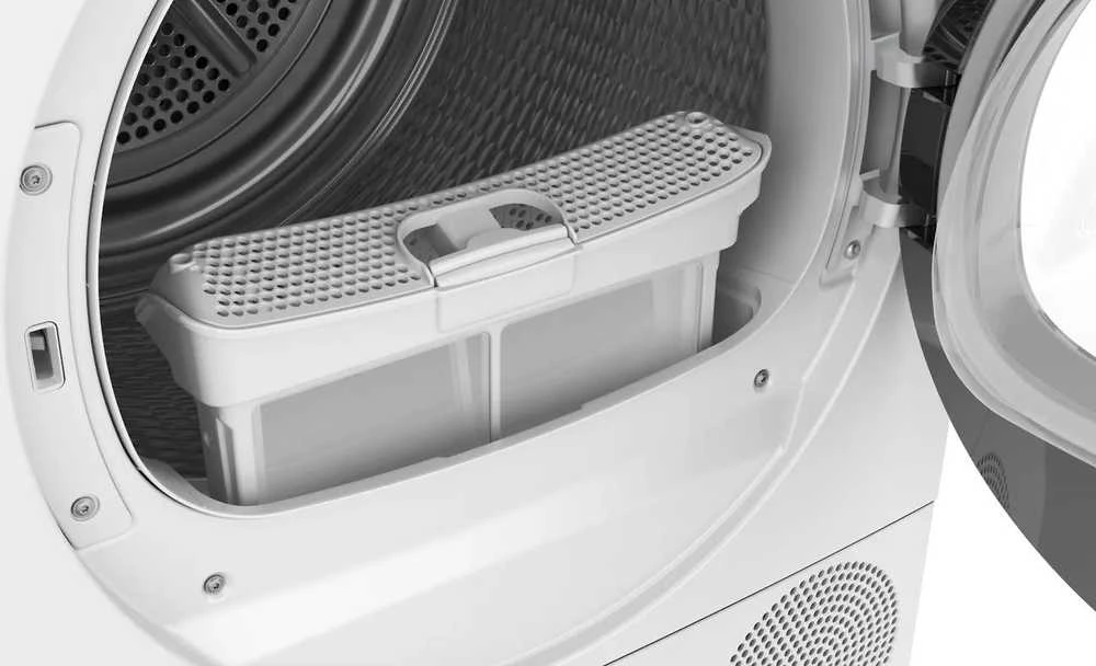 Džiovyklė Siemens WT43HV0EDN iQ300 kuivausrumpu, valkoinen