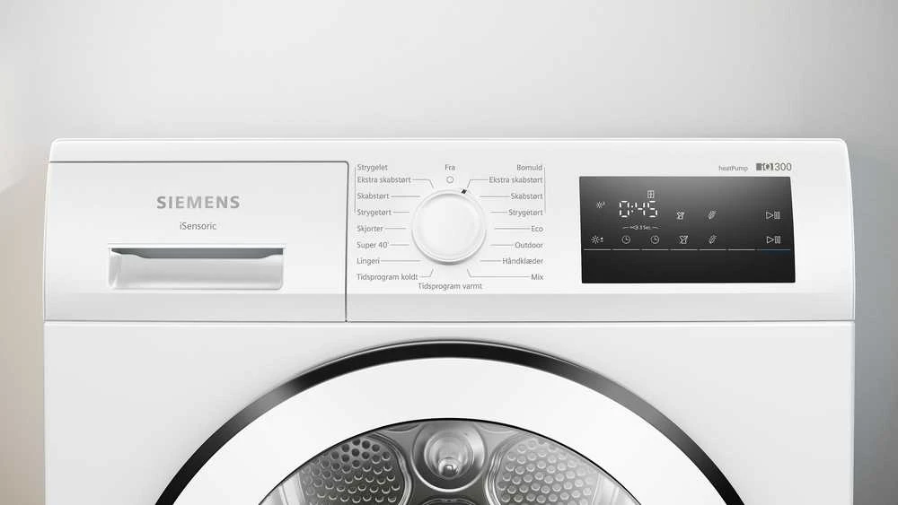 Džiovyklė Siemens WT45HV0IDN iQ300 lämpöpumppukuivausrumpu