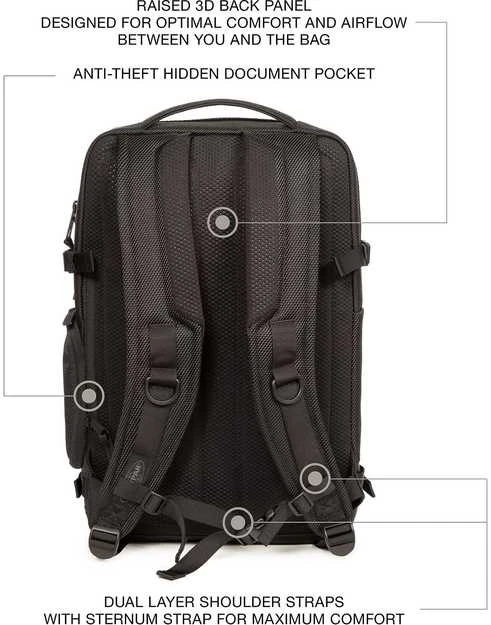 Eastpak TECUM M Cnnct Coat -reppu, musta