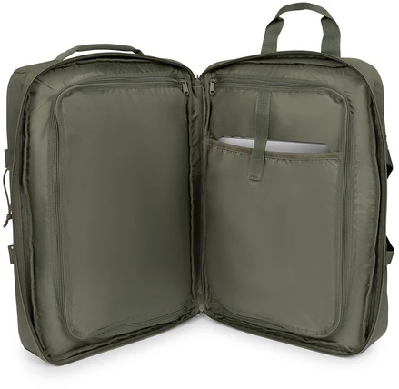 EASTPAK TRAVELPACK kuprinė, Monotoninė chaki spalvos