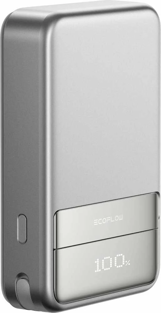 „EcoFlow RAPID“ magnetinė išorinė baterija, 10000 mAh, (sidabrinis).