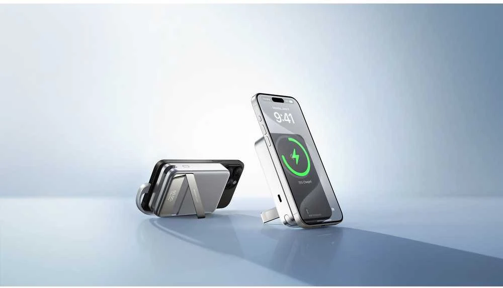 „EcoFlow RAPID“ magnetinė išorinė baterija, 10000 mAh, (sidabrinis).