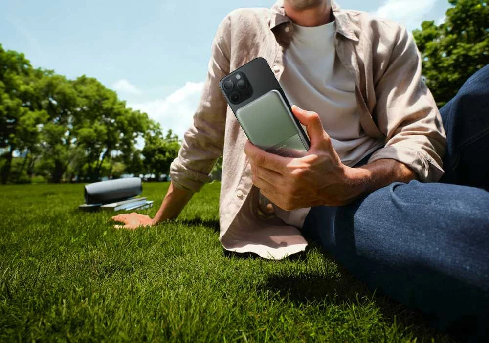 „EcoFlow RAPID“ magnetinė išorinė baterija, 5000 mAh, (sidabrinis).
