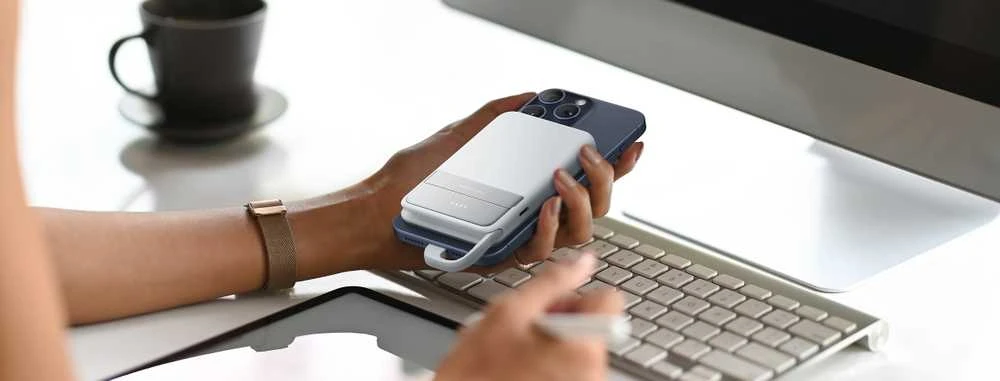 „EcoFlow RAPID“ magnetinė išorinė baterija, 5000 mAh, (mėlynas).