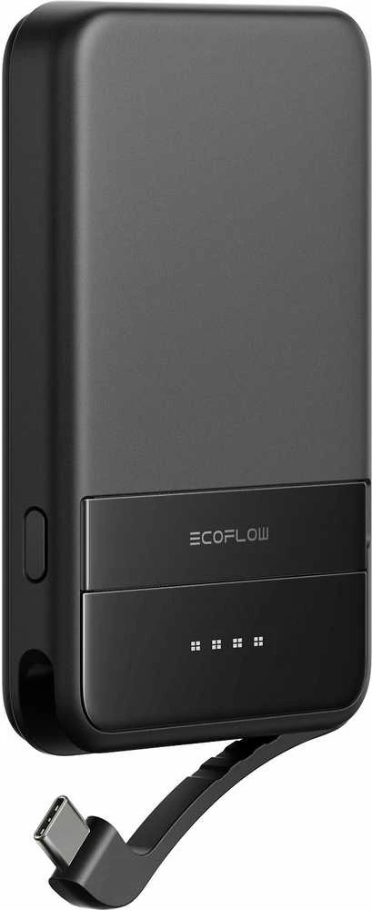 „EcoFlow RAPID“ magnetinė išorinė baterija, 5000 mAh, (juodas).