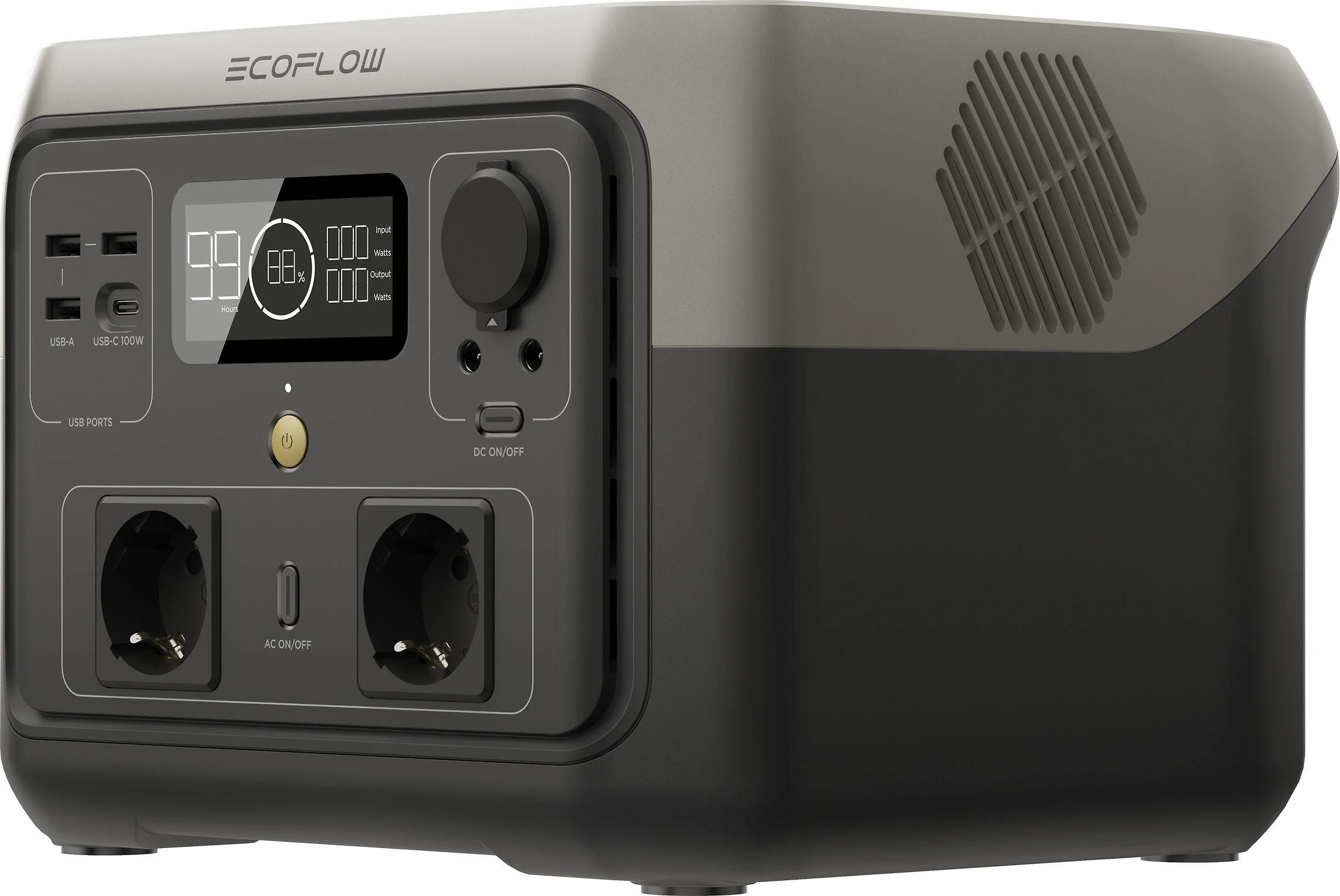 EcoFlow RIVER 2 Max nešiojamoji maitinimo stotis, 512Wh, 500W, X-Boost, EPS