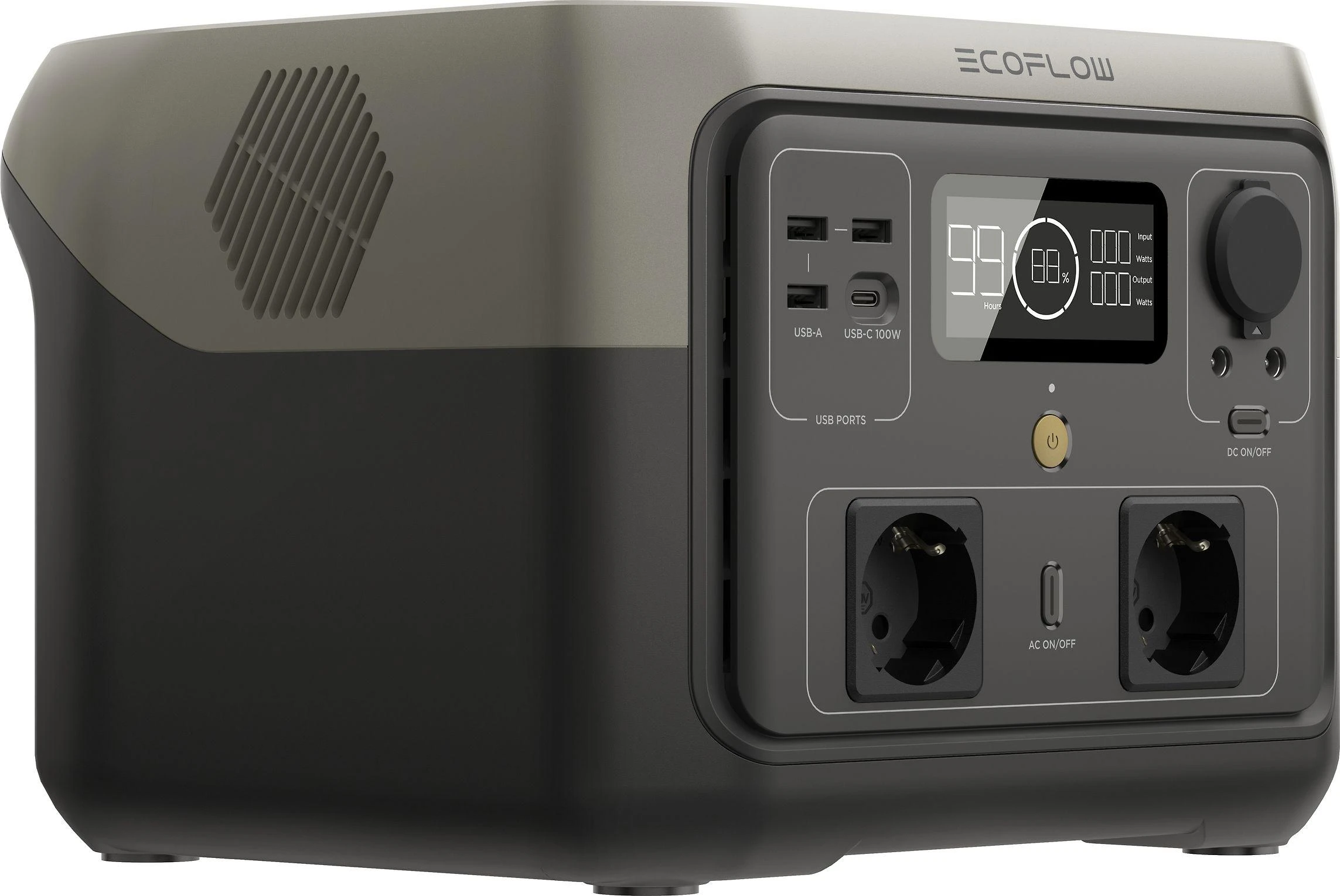 EcoFlow RIVER 2 Max nešiojamoji maitinimo stotis, 512Wh, 500W, X-Boost, EPS