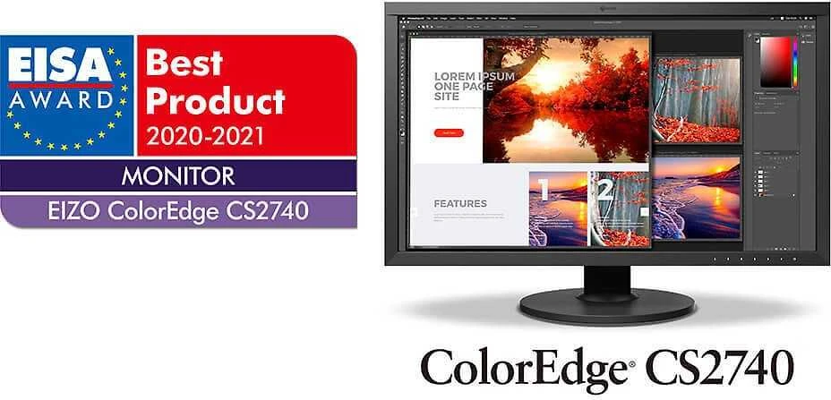 Monitorius EIZO ColorEdge CS2740 LED ekranas 68,6 cm (27") 3840 x 2160 pikseliai 4K Ultra HD Juoda