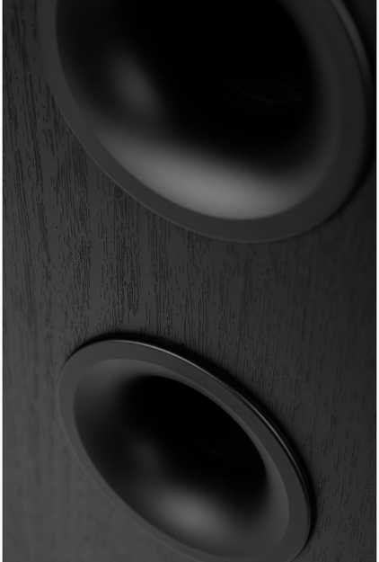 ELAC Debut 3.0 F6.3 lattiakaiutinpari, musta