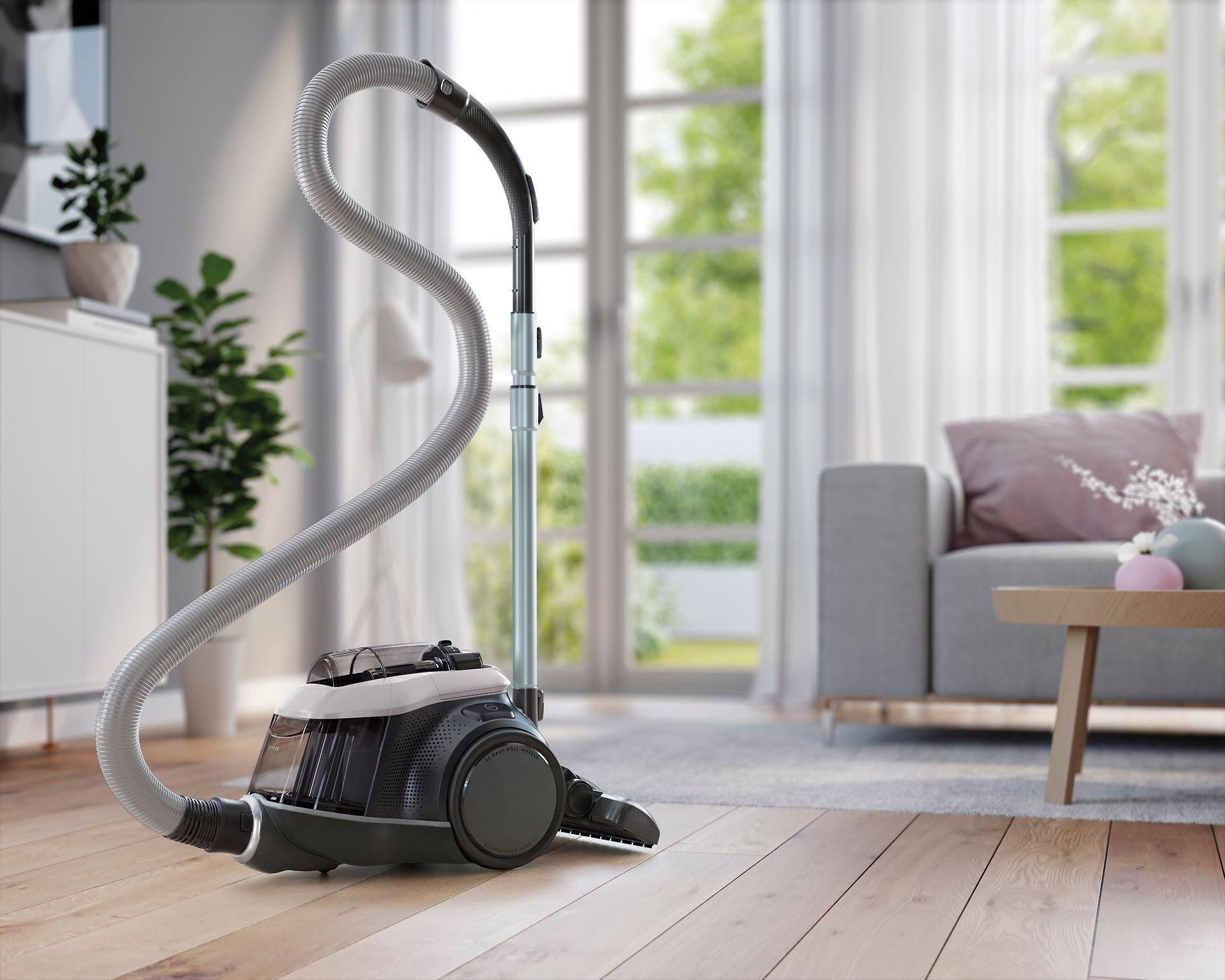 Electrolux PC91-4MG dulkių siurblys, Be maišelio, Darbinis spindulys 12m, Dulkių konteineris 1,5 L, Pilka