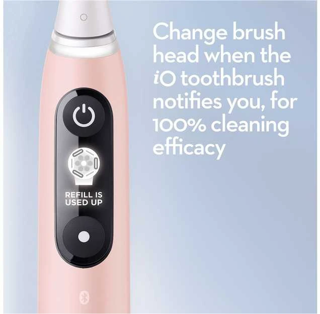 Elektrinis dantų šepetėlis Oral-B iO Series 6s, rožinės spalvos