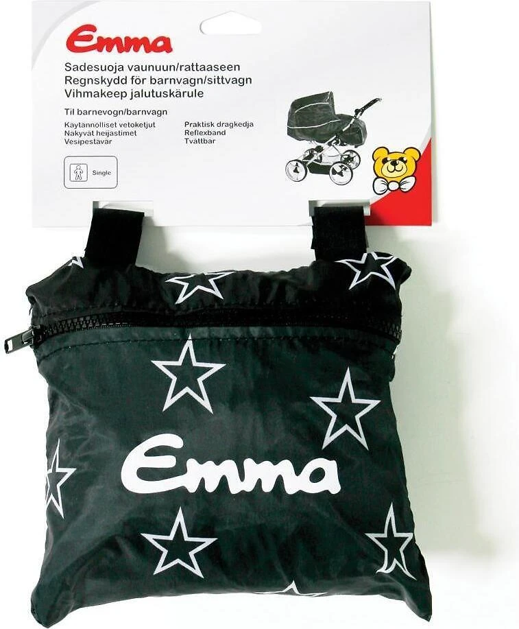 Emma apsauga nuo lietaus, vežimėliui / vežimėliui, juoda žvaigždė