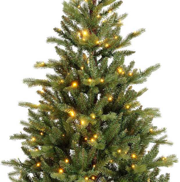 Everlands Allison pine aidonnäköinen joulukuusi kaksisävyisillä LED valoilla, 180 cm, vihreä