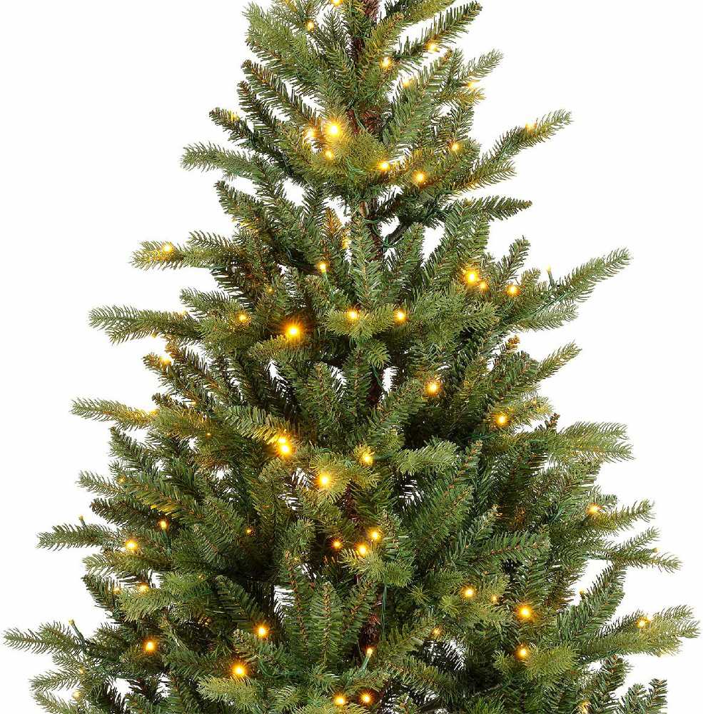 Everlands Allison pine aidonnäköinen joulukuusi kaksisävyisillä LED valoilla, 180 cm, vihreä