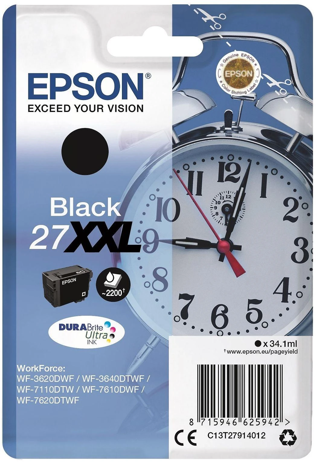 Epson T2791 DURABrite Ultra Ink | Rašalo kasetė | Juodas