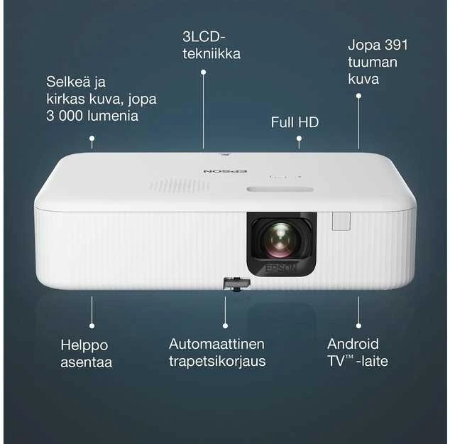 Išmanus „Full HD“ projektorius Epson CO-FH02 (V11HA85040)