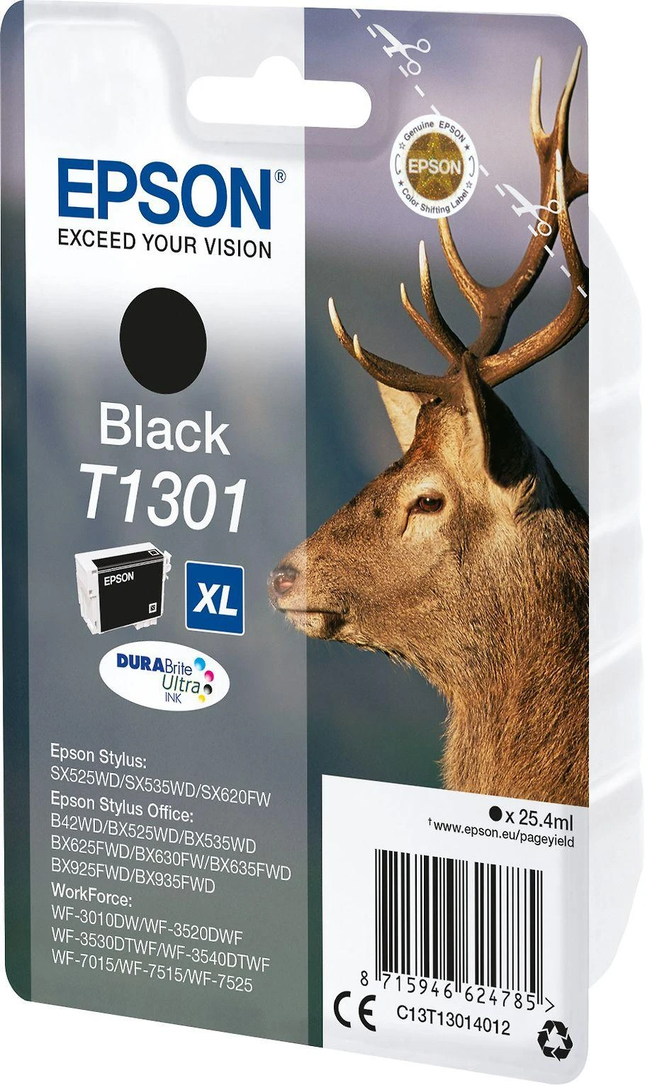 Epson T1301 rašalo kasetė, juoda