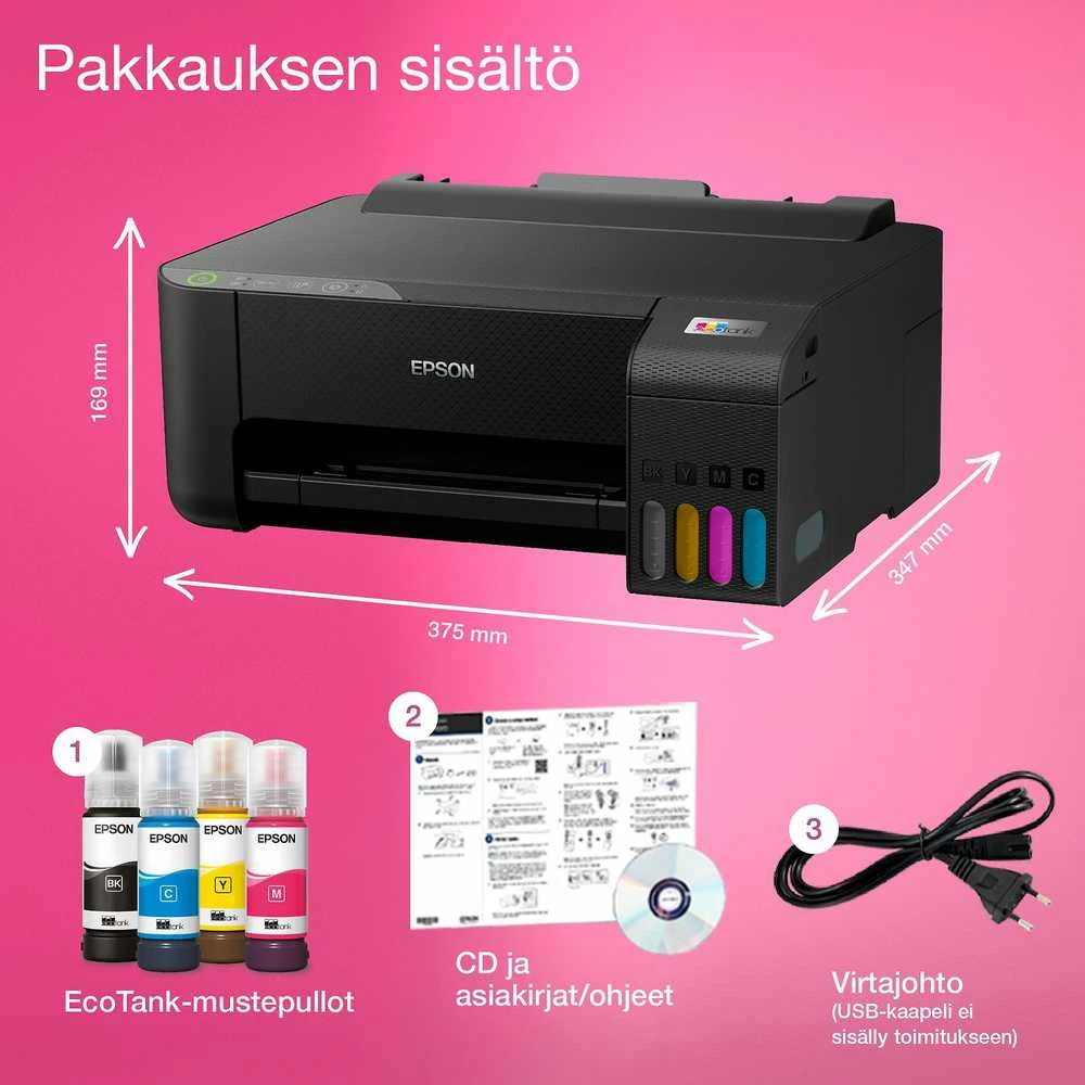 Spausdintuvas - Epson EcoTank ET-1810 Belaidis Rašalinis su 100 lapų Dėklu
