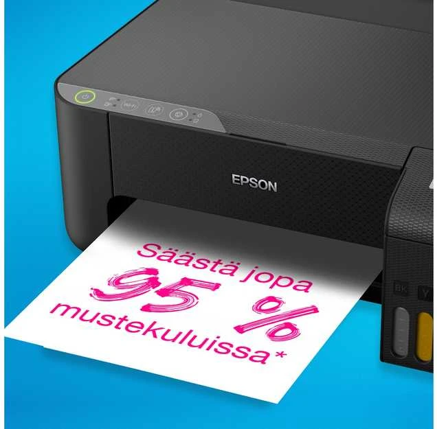 Daugiafunkcis Spausdintuvas - Epson EcoTank ET-2860 Belaidis, 100 lapų dėklas, Juoda/Spalvota
