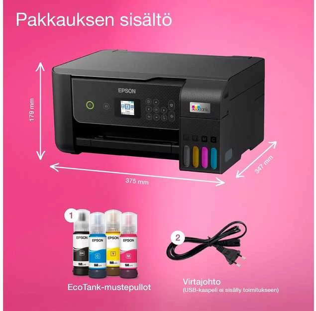 Daugiafunkcis Spausdintuvas - Epson EcoTank ET-2870 Belaidis 28ppm 1200dpi