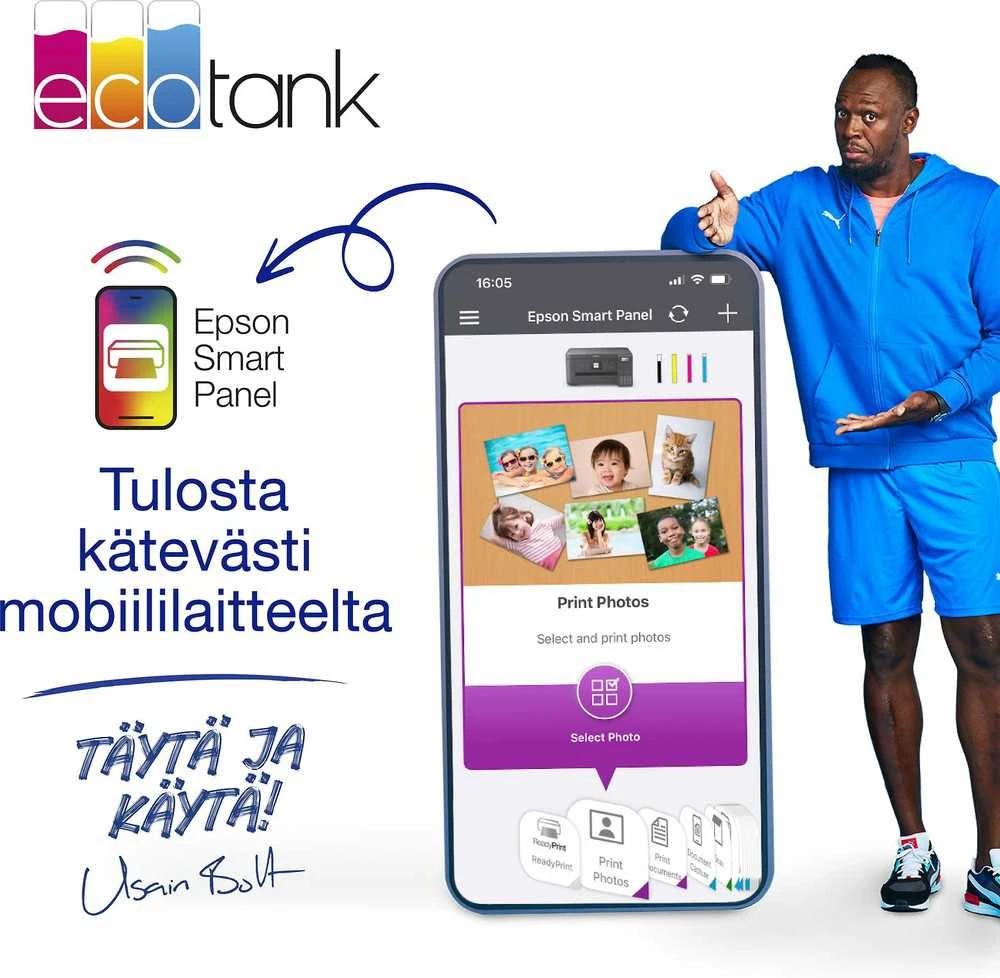 Daugiafunkcis nuotraukų spausdintuvas Epson EcoTank ET-8550, A3+, spausdinimas / kopijavimas / skenavimas, 6 spalvų rašalas, papildoma rašalo talpykla, Wi-Fi