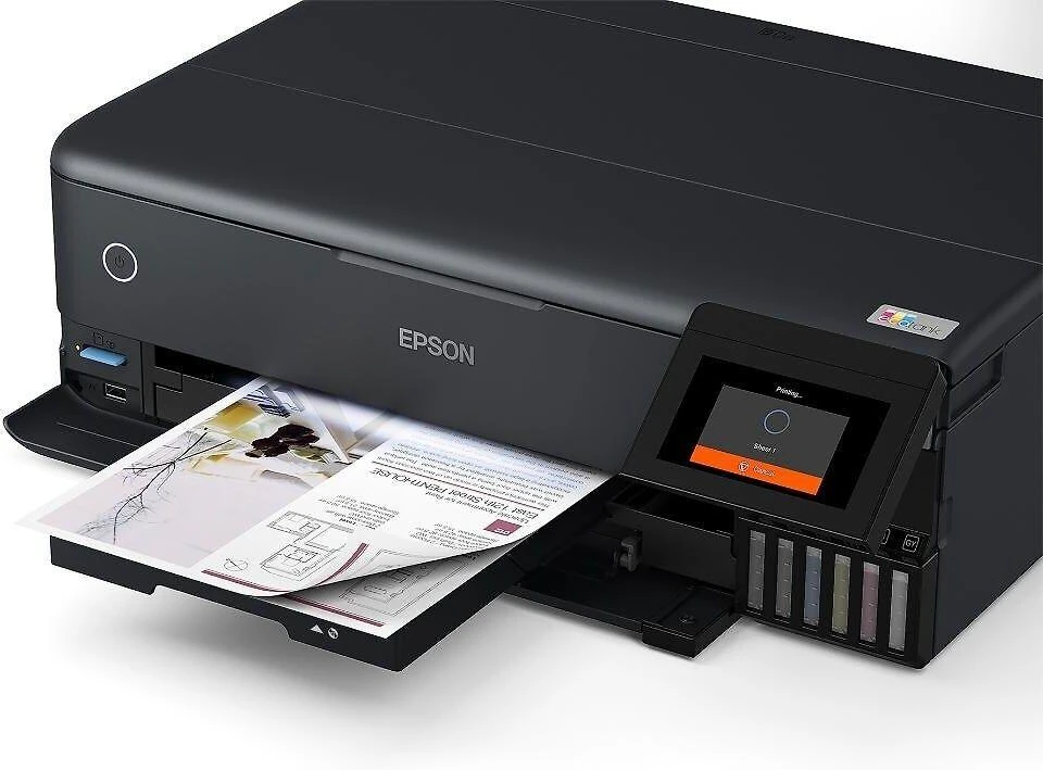 Daugiafunkcis nuotraukų spausdintuvas Epson EcoTank ET-8550, A3+, spausdinimas / kopijavimas / skenavimas, 6 spalvų rašalas, papildoma rašalo talpykla, Wi-Fi
