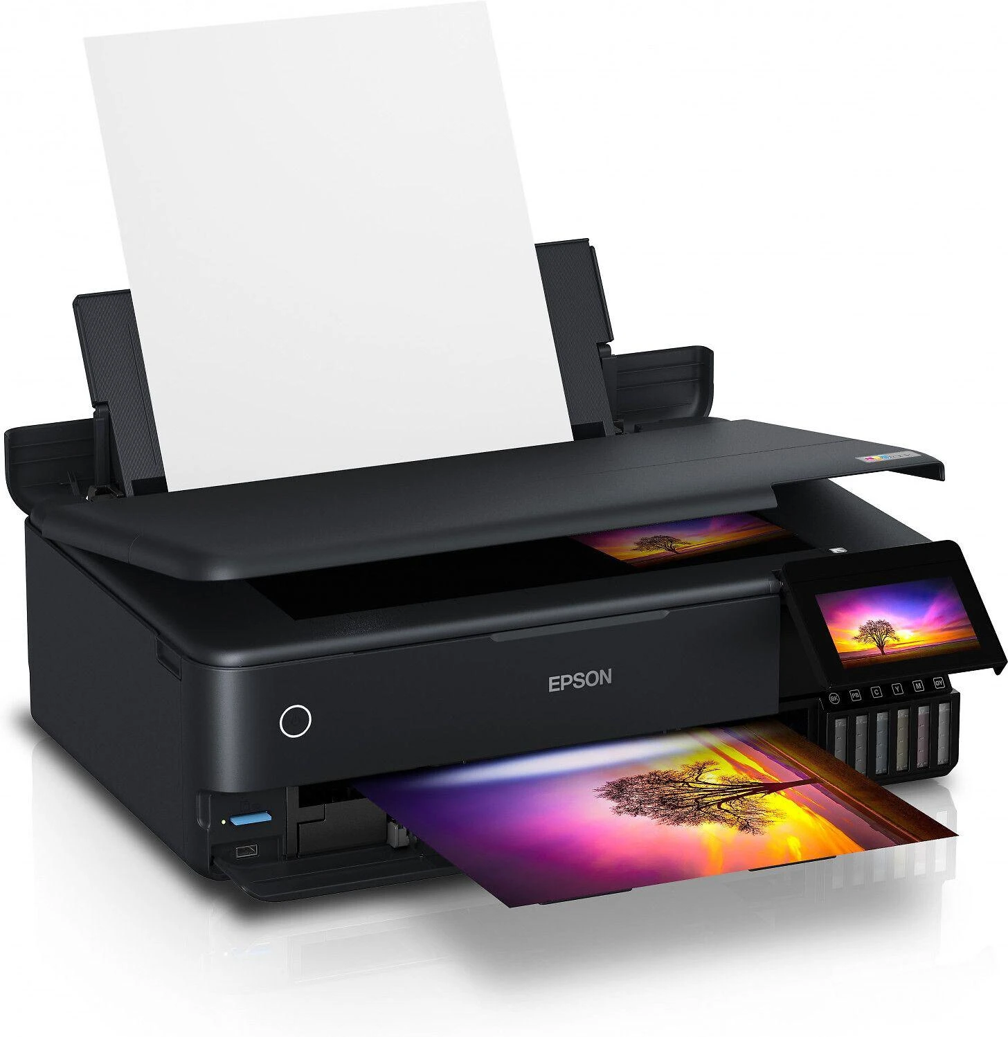 Daugiafunkcis nuotraukų spausdintuvas Epson EcoTank ET-8550, A3+, spausdinimas / kopijavimas / skenavimas, 6 spalvų rašalas, papildoma rašalo talpykla, Wi-Fi
