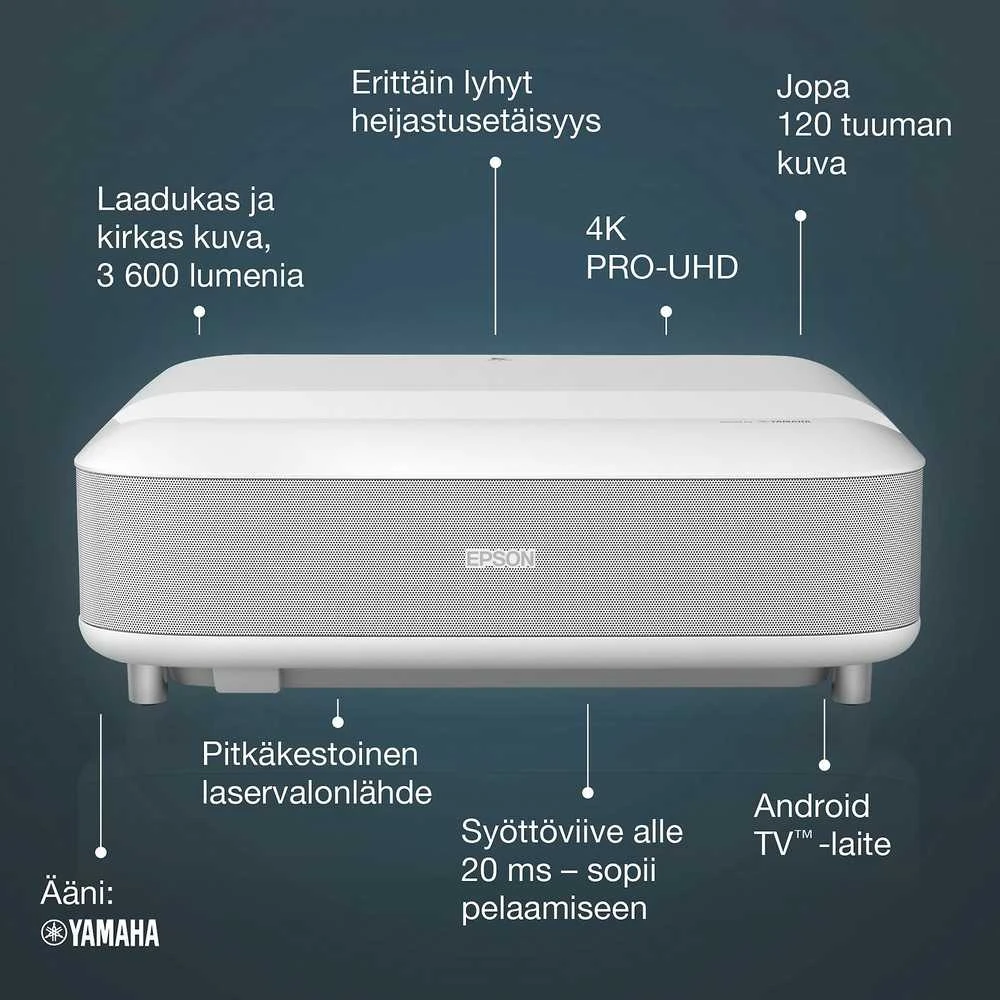 4K PRO-UHD itin mažo atstumo projektorius Epson EH-LS650W (V11HB07040)