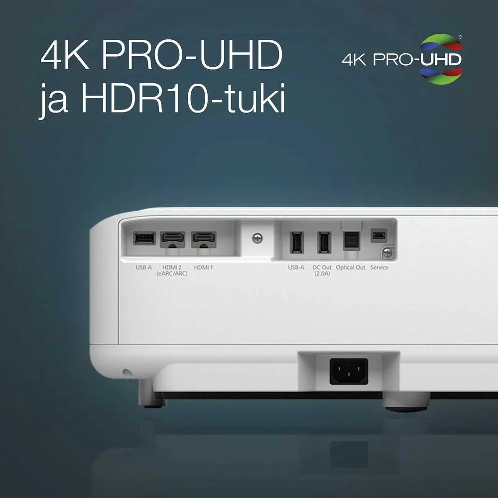 4K PRO-UHD itin mažo atstumo projektorius Epson EH-LS650W (V11HB07040)