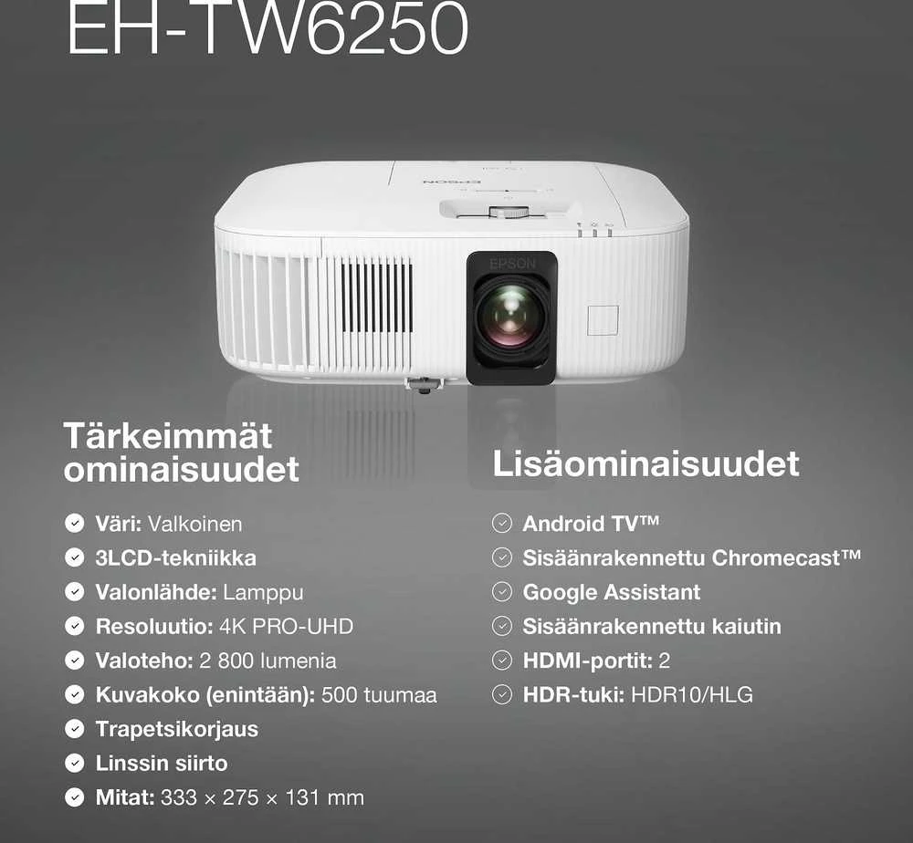 „Full HD“ projektorius Epson CO-FH01 (V11HA84040)