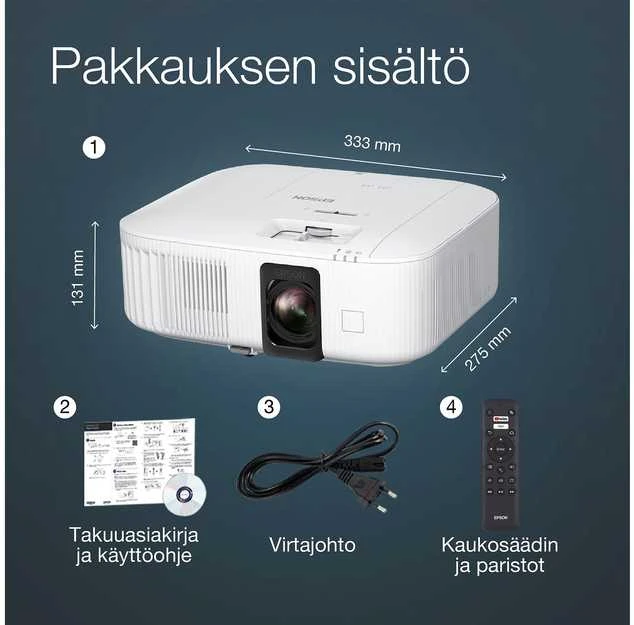 „Full HD“ projektorius Epson CO-FH01 (V11HA84040)