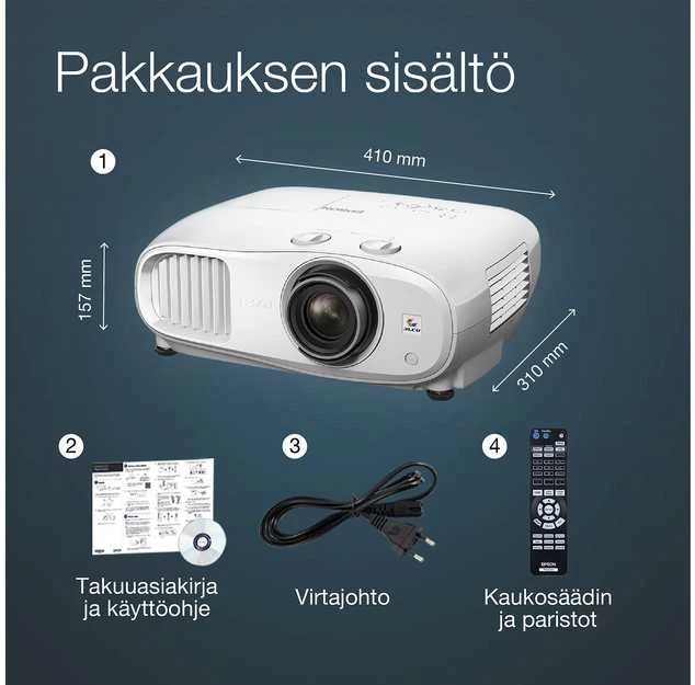 Projektorius 4K PRO-UHD Epson EH-TW7000 (V11H961040)