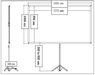 Projektoriaus ekranas Epson mobilus X-Type Ekranas 80 Inch 16:9 (V12H002S21)