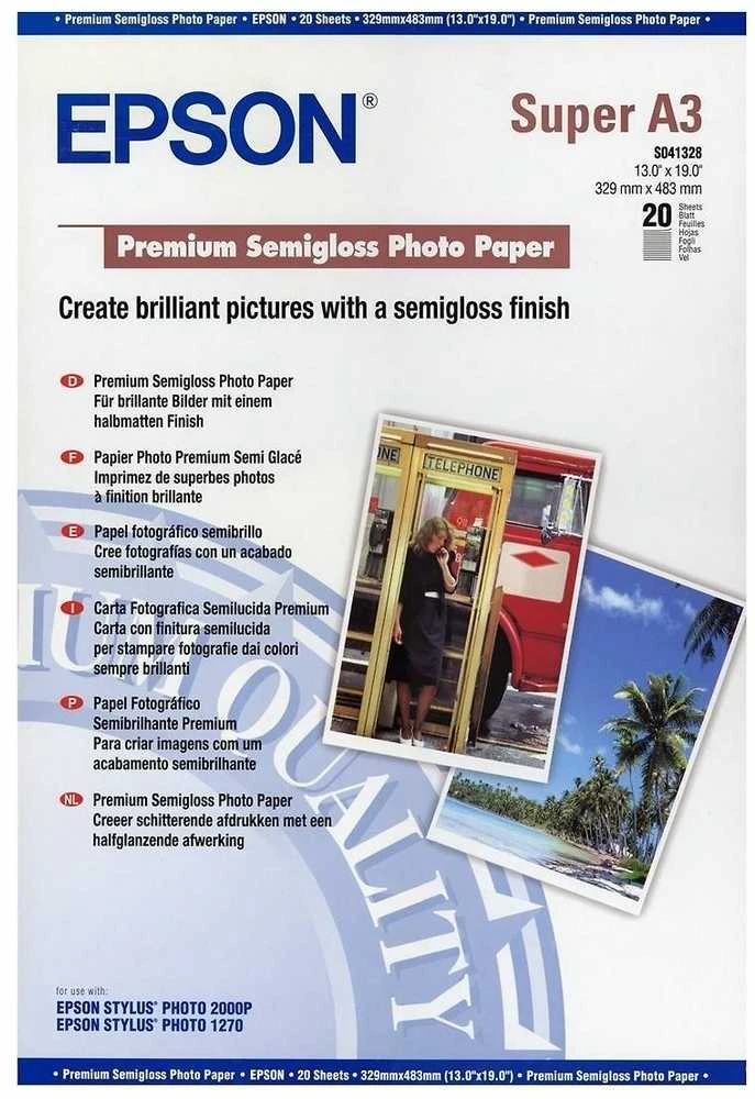 Epson Semigloss fotopopierius DIN A3+, 250g/m2, 20 lapų