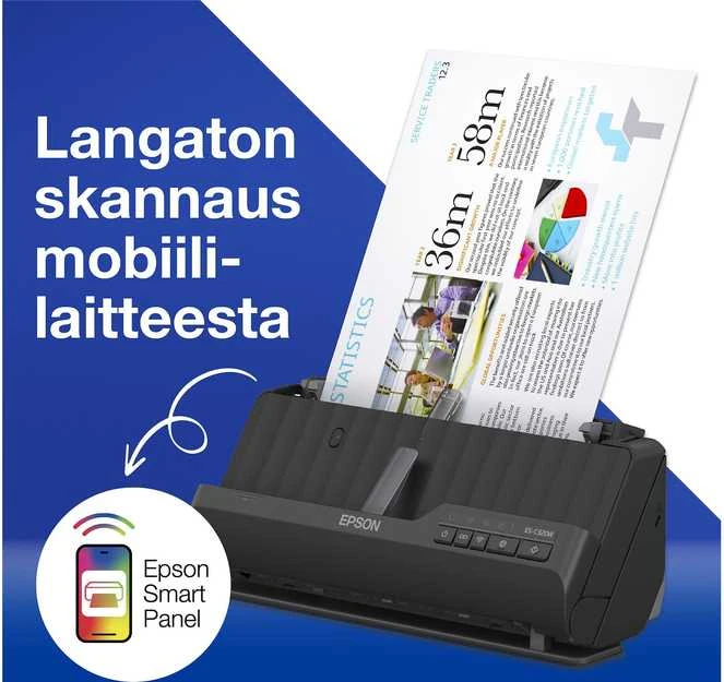 Skeneris Epson | Kompaktiškas Wi-Fi skaitytuvas | ES-C320W | Lakštinis | Bevielis