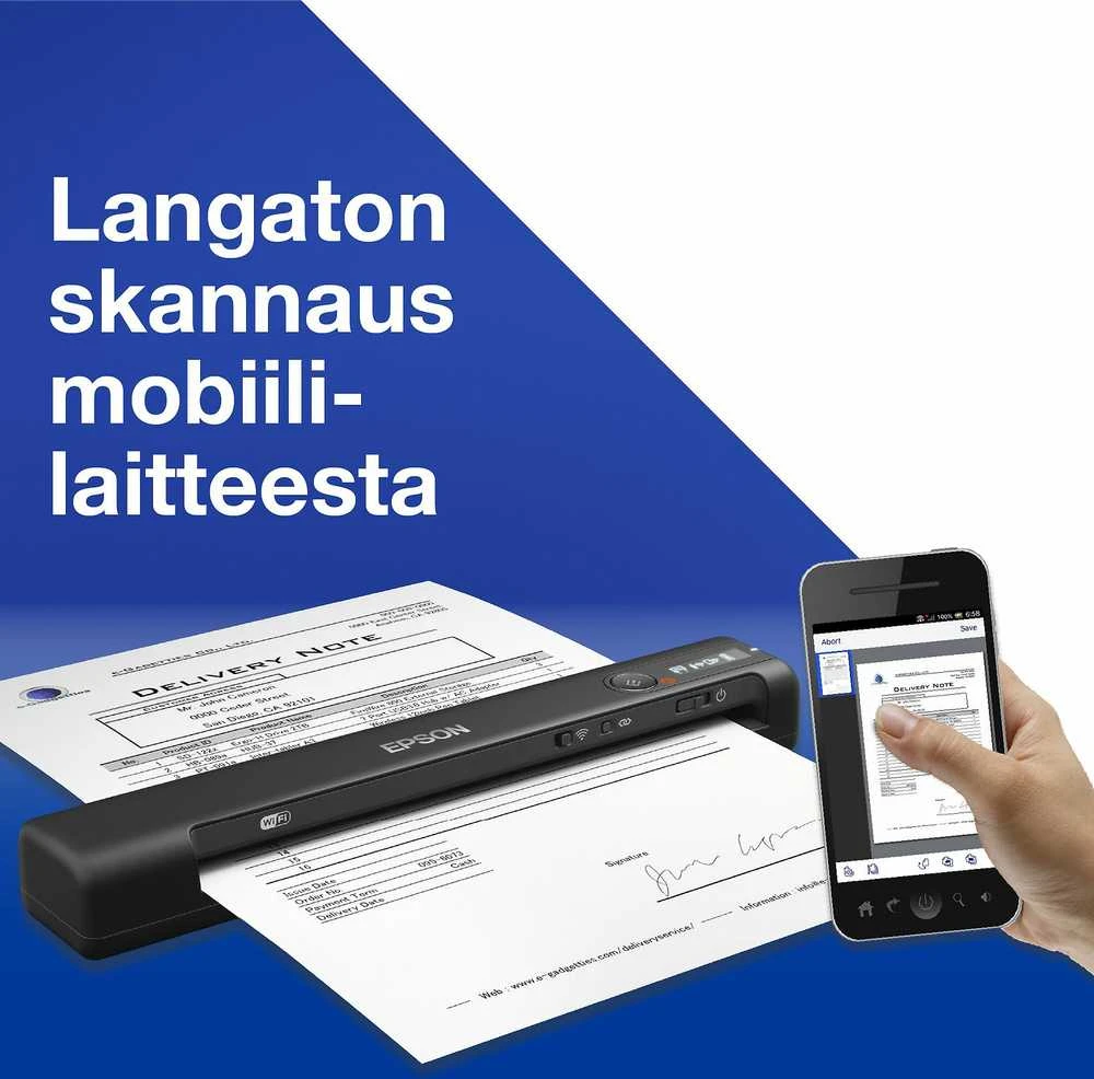 Belaidis mobilus skaitytuvas Epson WorkForce ES-60W