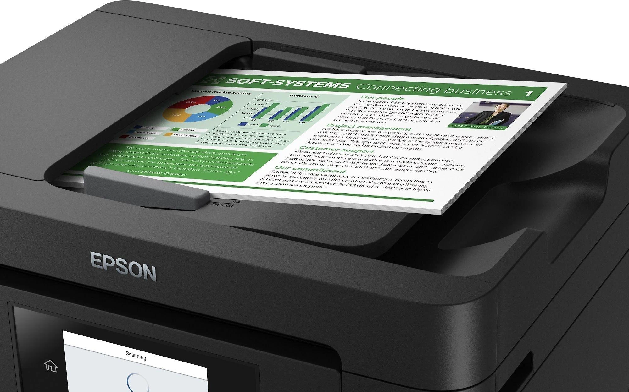 „Epson WorkForce Pro WF-4820DWF“ rašalinis spausdintuvas, A4, 4800 x 2400 DPI, 25 ppm, „Wi-Fi“