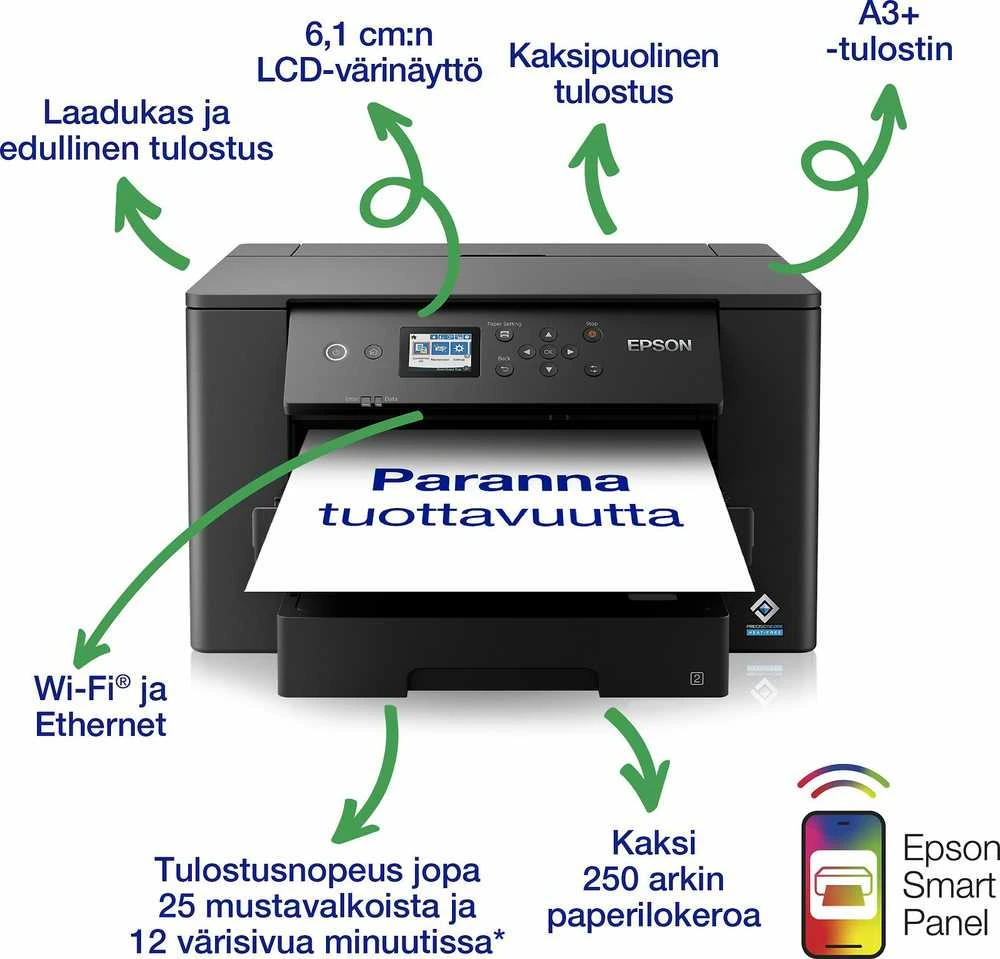 Spausdintuvas T Epson WorkForce WF-7310DTW Tintenstrahldrucker A3/A4/LAN/WLAN/Duplex