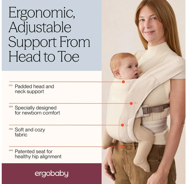 Ergobaby EMBRACE Soft Knit, Kreminis