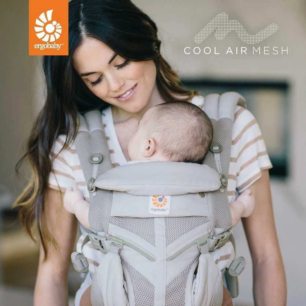 ERGOBABY nešioklė OMNI 360 COOL AIR Mesh, pearl pilkas, BCS360PGREY