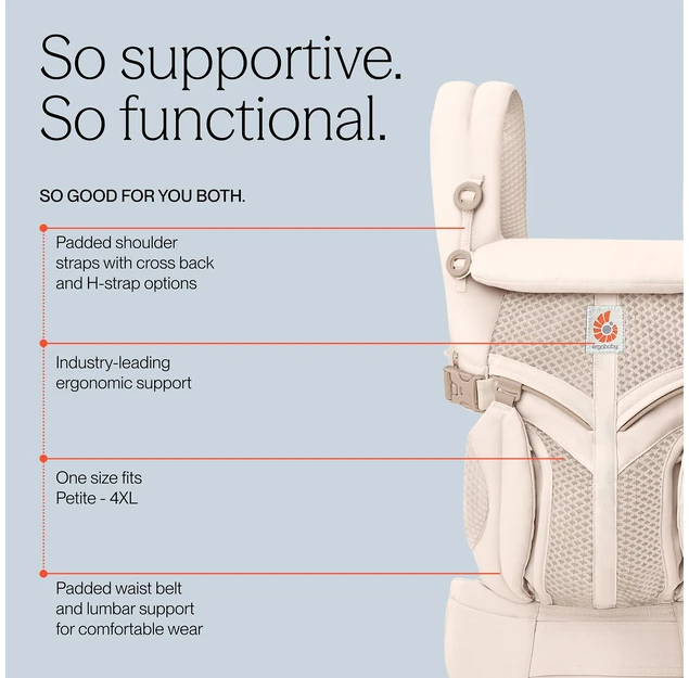 Ergobaby Omni Classic Mesh, Natural rusvai gelsvas