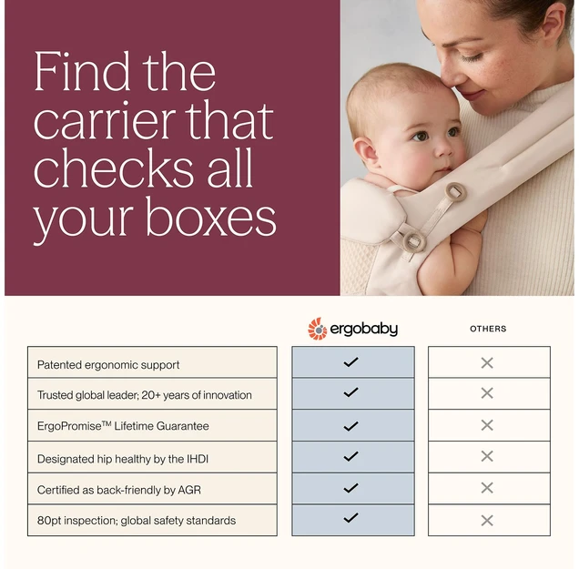 Ergobaby Omni Classic Mesh, Natural rusvai gelsvas